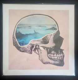 Society6 Skull Waves Art Print