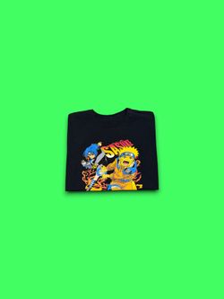 Vintage Naruto Sasuke shonen jump t-shirt black mens large
