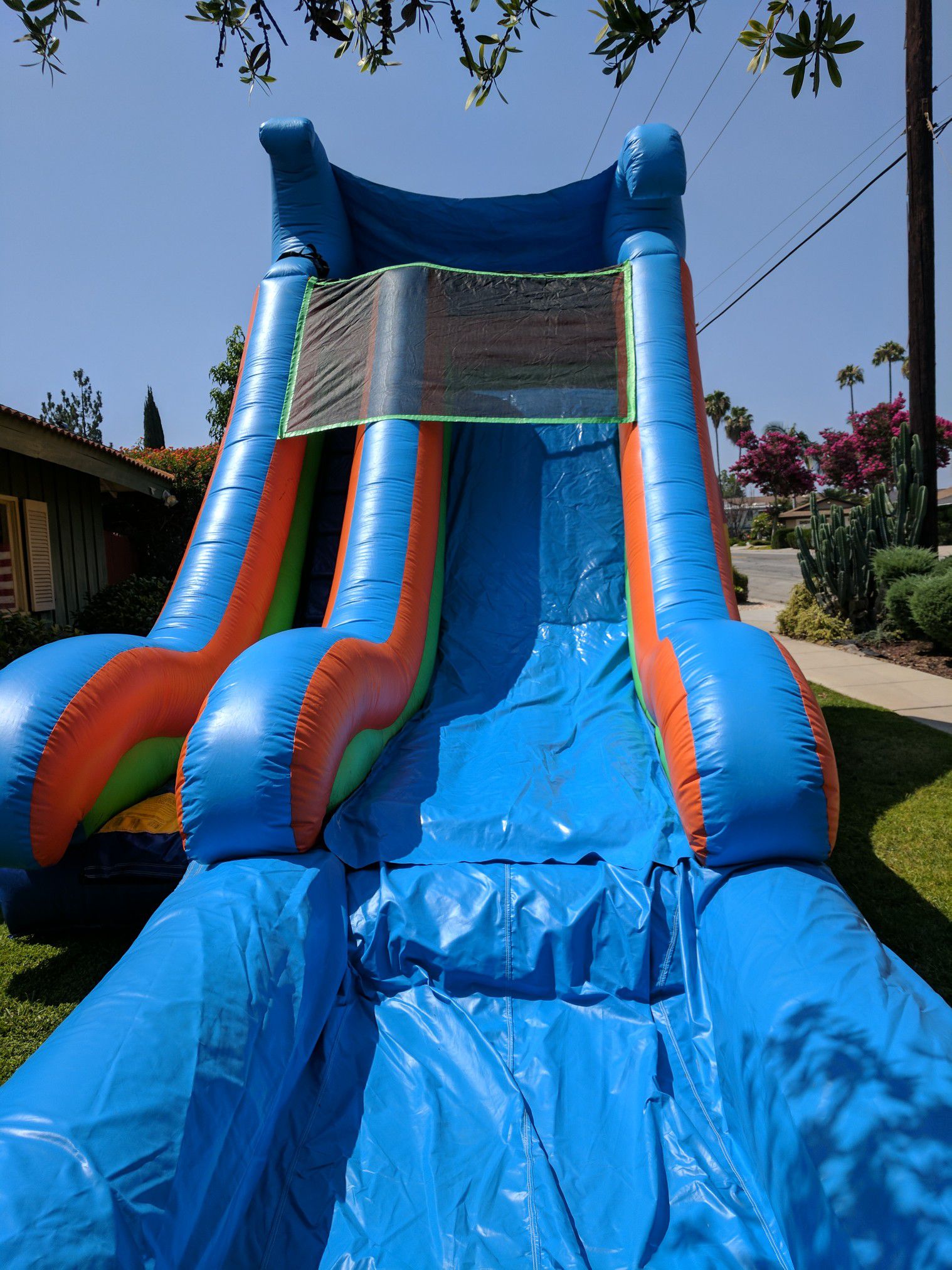 Water slide wet or dry slide bounce house jumper