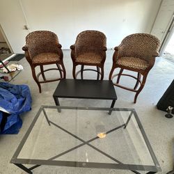 Chairs, Coffee Table, Etc