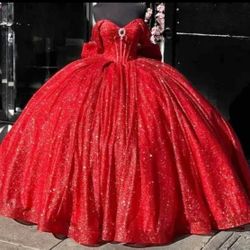 Vestido De 15 Años Rojo