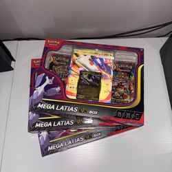 3 Mega Latias EX Boxes Pokemon TCG
