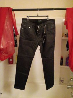 Used purple Brand jeans sz 38x30 in Good shape wet look.pickup only!!