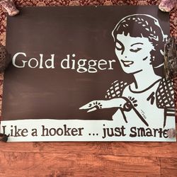 Wow 🤩!! Todd Goldman ' Gold Digger '  lithograph Signed and numbered By Artist !