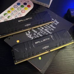 Crucial Ballistix DDR4 RAM – 16GB (2×8GB) 3600MHz