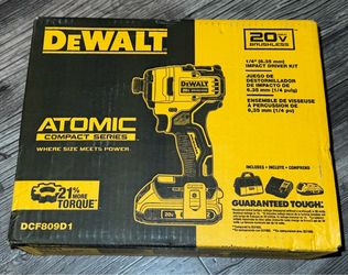 New DEWALT Atomic 20V Max Lithium-Ion Brushless Cordless Compact 1/4 in. Impact Driver Kit with 2.0Ah Battery and Charger