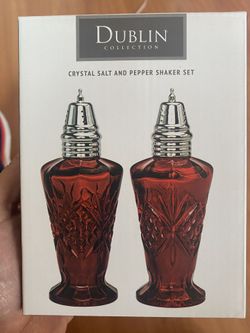 Crystal Salt And Pepper Shakers