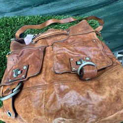 Juicy Couture Leather Hand Bag With Pockets, Detachable Hand Strap And Detachable Shouldrr Strap