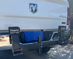 Cansporter Trash Cart Carrier Hitch Mount
