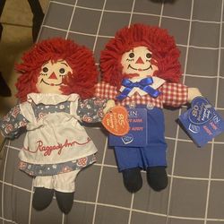 Raggedy Ann & Andy 80th Birthday Dolls