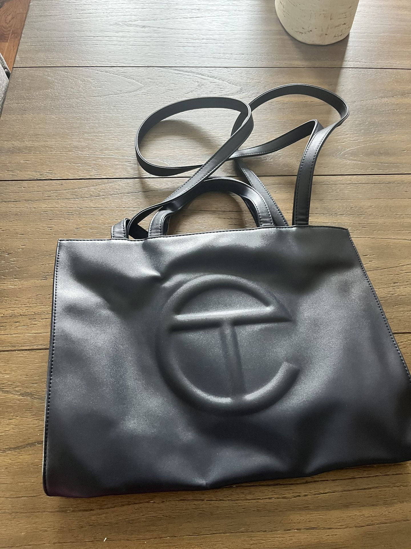 Telfar Medium Navy Shopping Bag – Excellent Condition!
