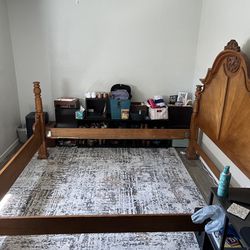 Bed, Dresser, And Mirror