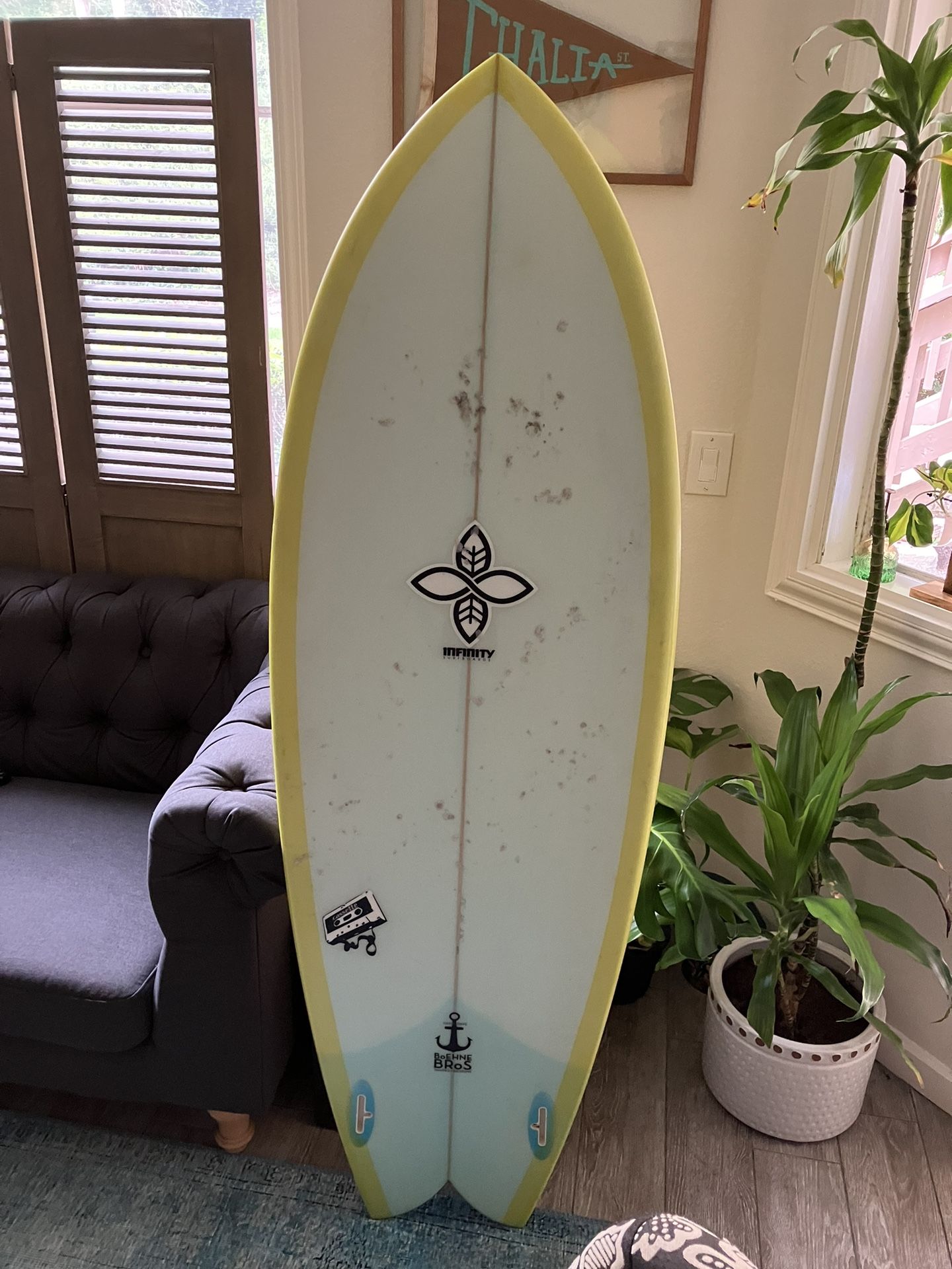 Infinity- Boehne Bros 5'6 Fish Surfboard- $275 OBO for Sale in