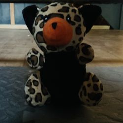 Cheetah Print Plush Bear