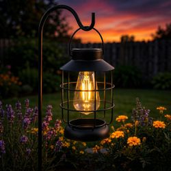 [NEW] Vintage Solar Metal Lantern