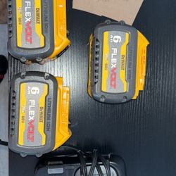 3 Dewalt 6ah Flexvolt Batteries 