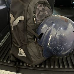 Nike Baseball Bag And Helmet 