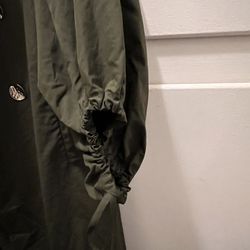 Oversized Raincoat - Army Green