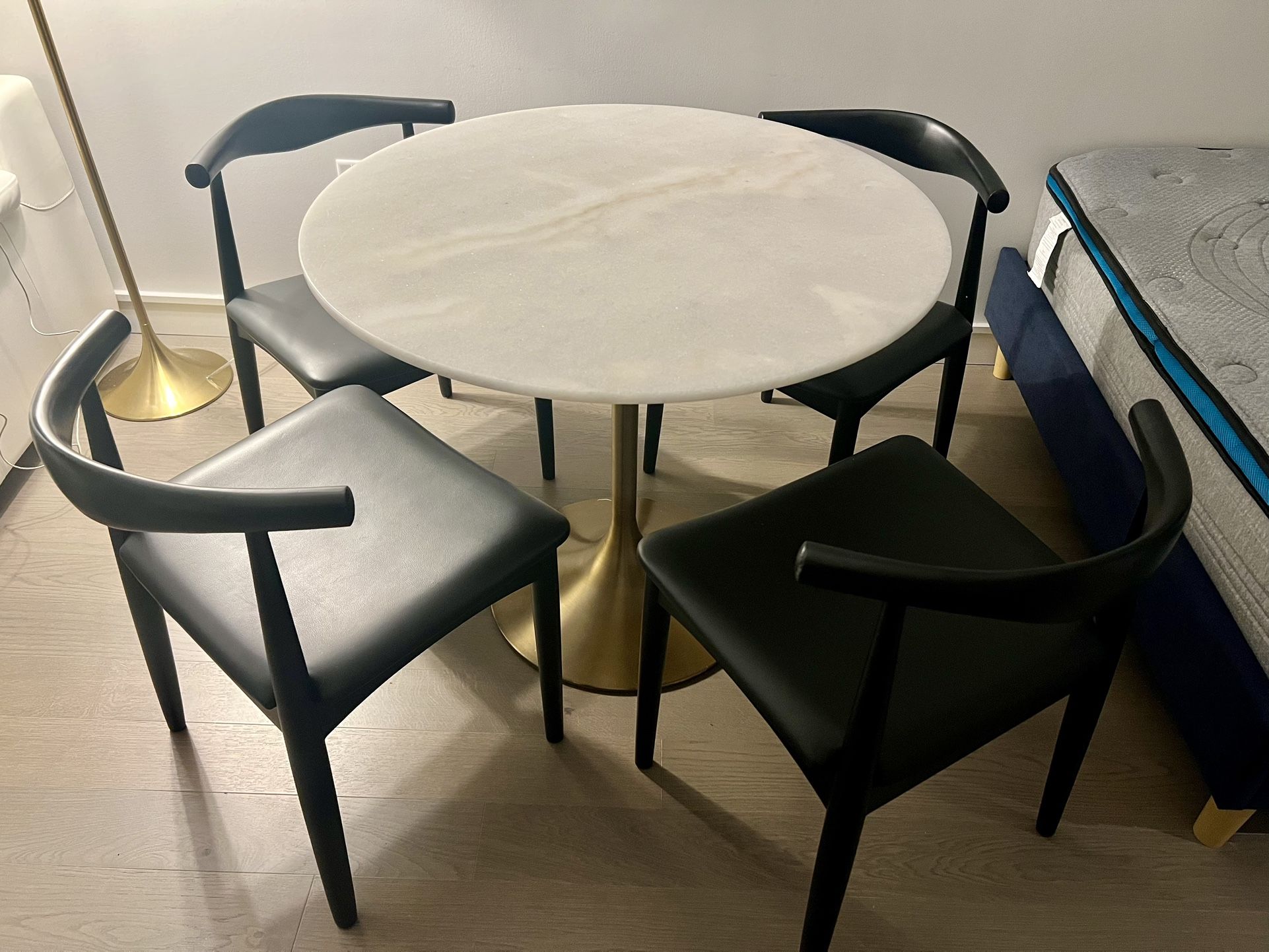 Marble Table and Luxury Chairs