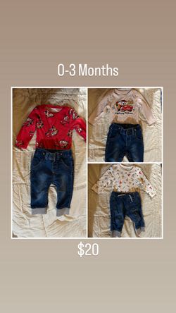 3 Disney Lightening McQueen outfits 0-3 Months