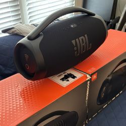 JBL Boombox 3 Wi-Fi & Bluetooth Portable Speaker – Massive Bass, 24-Hour Battery, Hi-Res Audio, Waterproof & Dustproof (IP67)