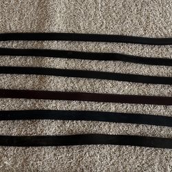 Lot of 6 Men’s Leather Belts – Mixed Brands & Styles