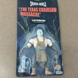 2018 Funko SAVAGE WORLD Horror “LEATHERFACE “ 5 1/2” Action Figure 👀 (please read description)
