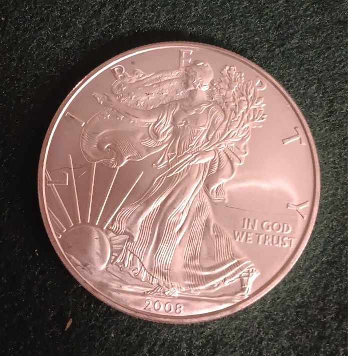2008 Silver Eagle 1 Oz .999