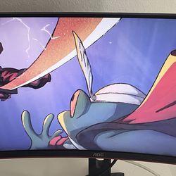 144 HZ curved gaming monitor