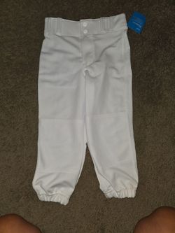 New White Baseball Pants Youth