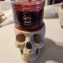 Skull candle holder Up To 3 Wick Candles