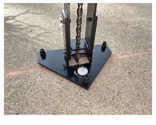 Pool Fence Hammer Drill Guide, Adjustable Angles, Bubble Level, for use with Peg Style Mesh Pool Fence  36