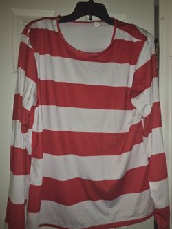 Where's Waldo costume, mens size XL, brand new