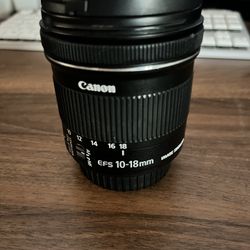 Canon EF-S 10-18mm f/4.5-5.6 IS STM lens