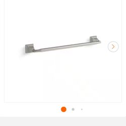 Kallan 18 in. Towel Bar in Vibrant Brushed Nickel