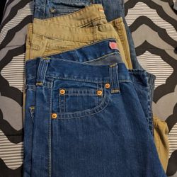 12 Men's Levi's, Arizona, American Exchange Jeans In Good Condition