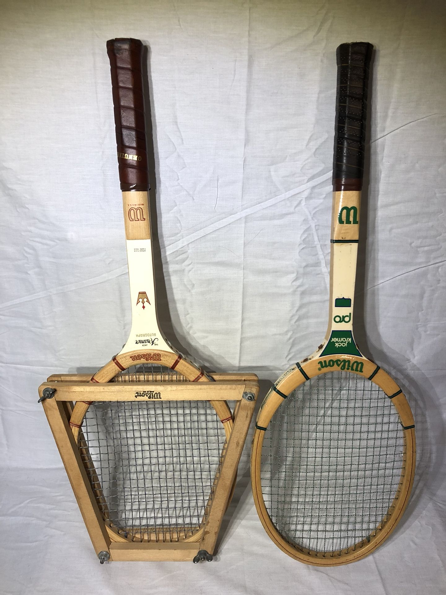 Vintage Wood Jack Kramer Tennis Rackets