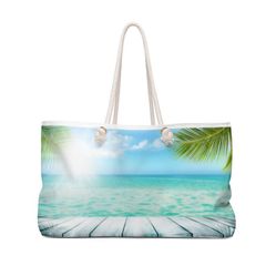 Summer Tropical Sea Weekender Bag