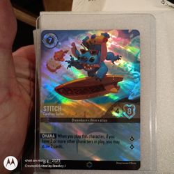 Disney lorcana ENCHANTED STITCH 1st Chapter Card