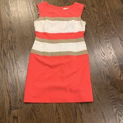 Studio One, Coral, White, and Tan Size 12