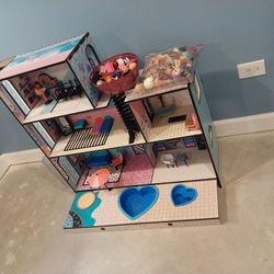 Lol Doll House And Lol Dolls And With Accesories 