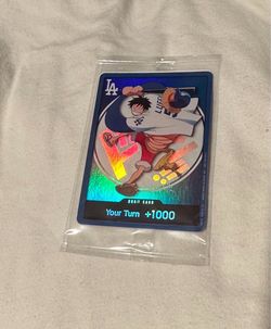 2026 LA Dodgers x One Piece Monkey D. Luffy Promo Card - Sealed