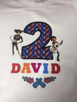 Coco Birthday shirts personalized /camisas personalizadas para cumpleaños de coco