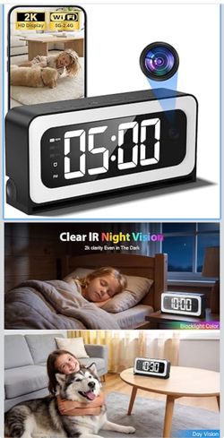 Reloj despertador con Camara oculta