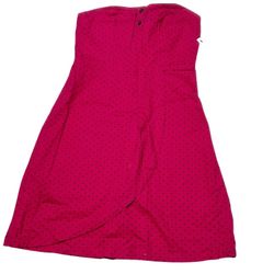Vans Cherry Strapless Dress Junior XSmall Black Red Polka Dot Flare Midi New