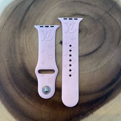 Louis Vuitton Apple Watch Band (38-45mm) Light Pink