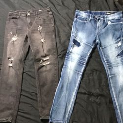 Black Is Medium Blue Is 32 Jeans