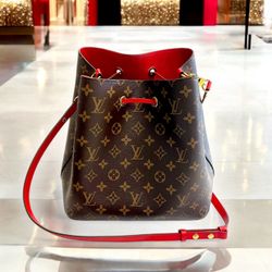 Louis Vuitton Monogram Neonoe MM Coquelicot