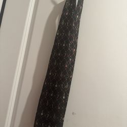 Elegant Holiday Black Patterned Tie
