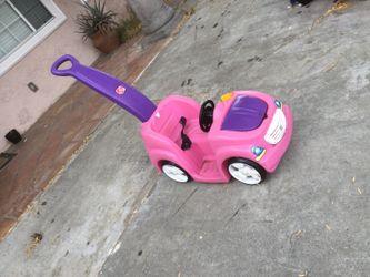 Pink toy car